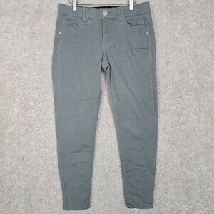 Democracy Jeans Womens 8 Green Skinny Ab Technology Stretch Pants